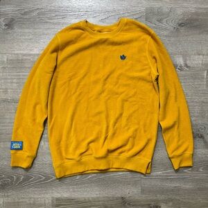 Dutch bros sweater long sleeve shirt yellow small men’s women’s unisex good con